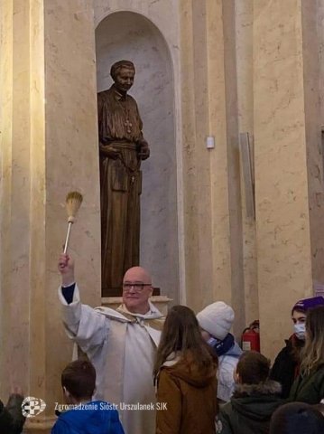 Poświęcenie figury św. Urszuli w Petersburgu